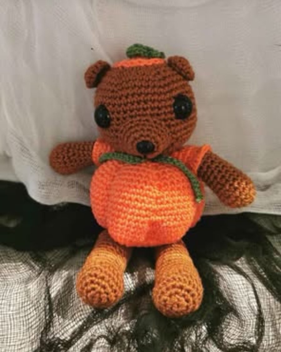 Halloween Pumpkin Bear 