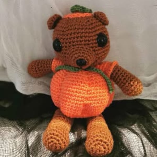 Halloween Pumpkin Bear 