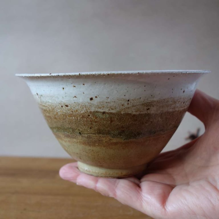 Small Beige Stoneware Bowl, Handy for Trinkets