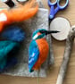 Kingfisher needle felted bird ornament  - Image 7