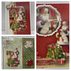 Holidays Set of 3 Luxury Father Christmas Cards by Carolee Crafts PB6 - 0015