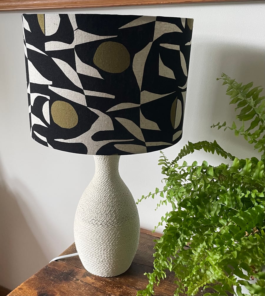 Handmade Fabric geometric Lampshade
