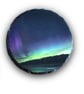 Northern Lights Round Rock Slate Coasters Set Of 2 Aurora Borealis Gift. - Image 2