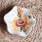 Sunflower Clay Trinket Dish