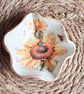 Sunflower Clay Trinket Dish