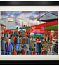 St Helens. Framed & Unframed Saints Fine Art Print, Rugby Club, Stadium Gift