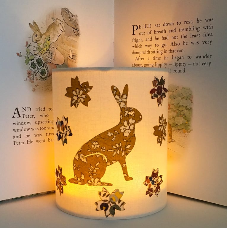 Liberty Rabbit -Handmade Night Light