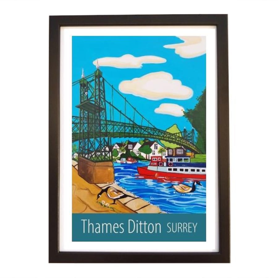 Thames Ditton - black frame