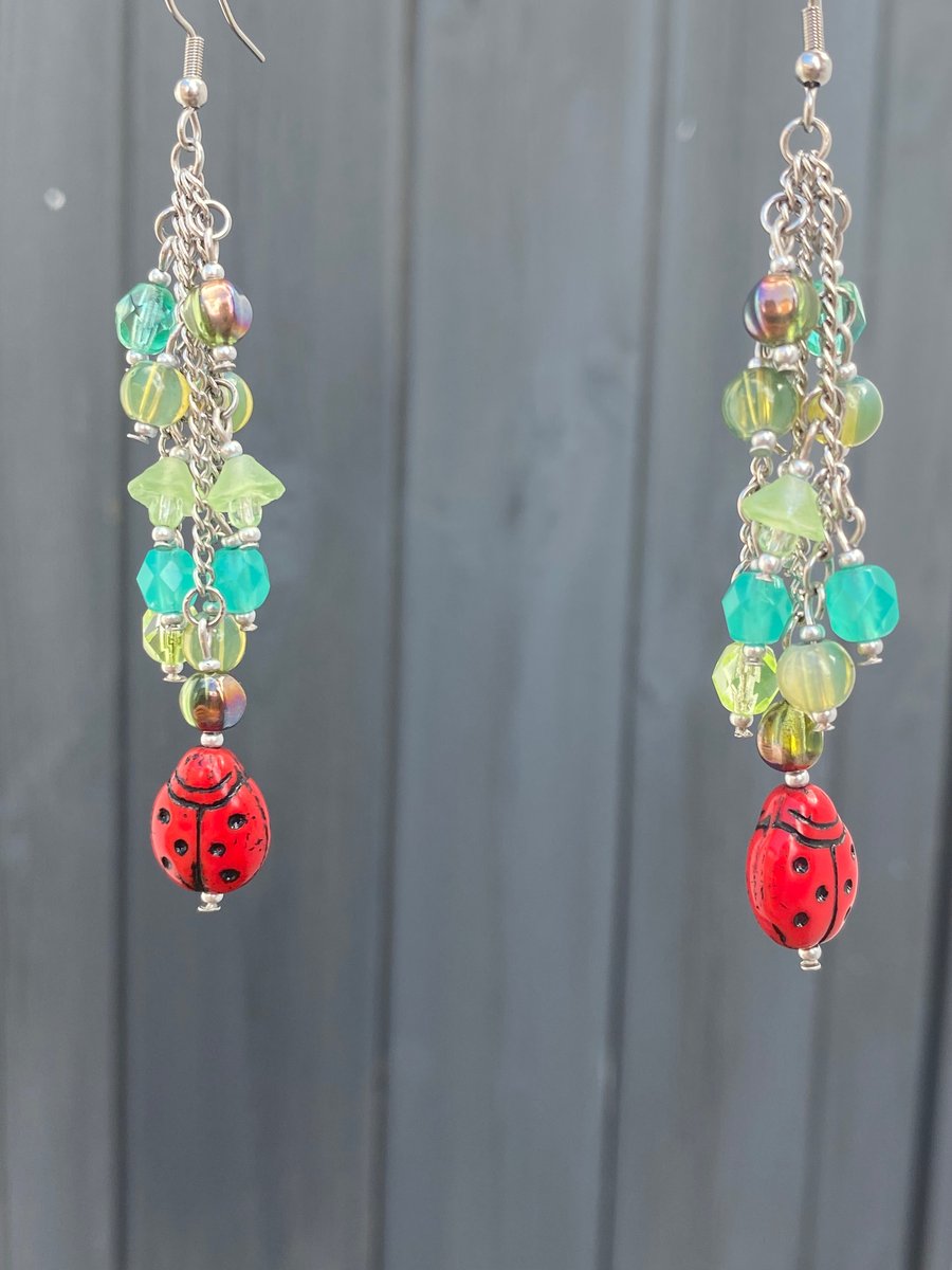 Bella - Ladybird Earrings 