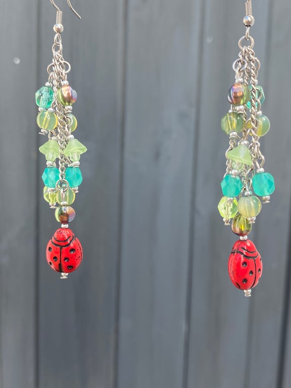 Bella - Ladybird Earrings 