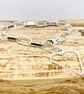 Silver Paperclip Bracelet & Heart - Image 9