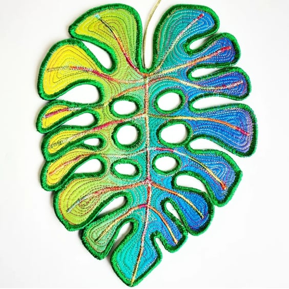 Cheeseplant Leaf Hanging Decoration 