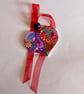 Funky hand painted wooden heart - Image 2