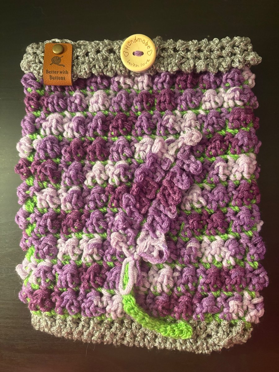 Lavender Garden Book Sleeve – Handmade Floral Book Cover & Reader Gift