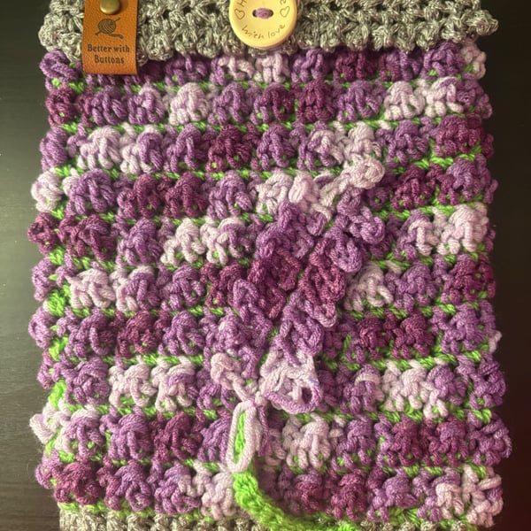 Lavender Garden Book Sleeve – Handmade Floral Book Cover & Reader Gift