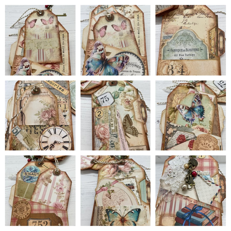 Ephemera - Loaded Pocket Tags Ring File by Carolee Crafts PB8 0047