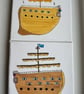 Cartoon Pirate Ship and Navy Ship Set - Image 4