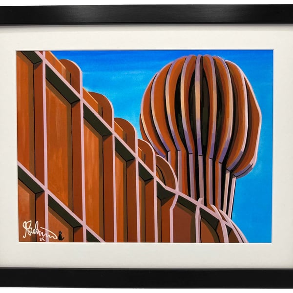 Gateshead, Angel O T North, Landmark Sculpture Framed & Unframed Art Print Gift