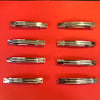 8 x medium blank hair barrettes (60mm)
