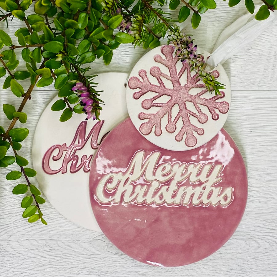 Trip ceramic Christmas decoration