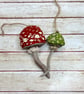 Spun Cotton Vintage Mushroom Pair - Image 6