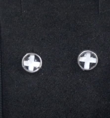 St Piran's Cornish flag studs