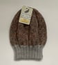 SLOUCH BEANIE hat . ' Riverside' . Soft , wool blend . Grey . Multicoloured. - Image 2