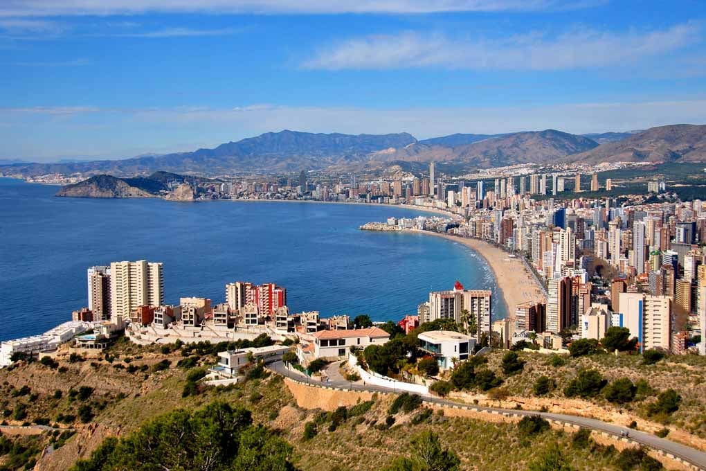 Benidorm Skyline Cityscape Levante Beach Spain Photograph Print