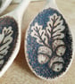 Three pyrography acorn & oak leaf wooden spoons - Image 4