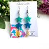 Twinkle Stars & Pearl Drop Earrings 