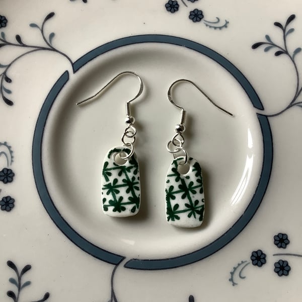 Handmade Ceramic Earrings, One of a Kind, Unique, Eco Friendly Gifts. 