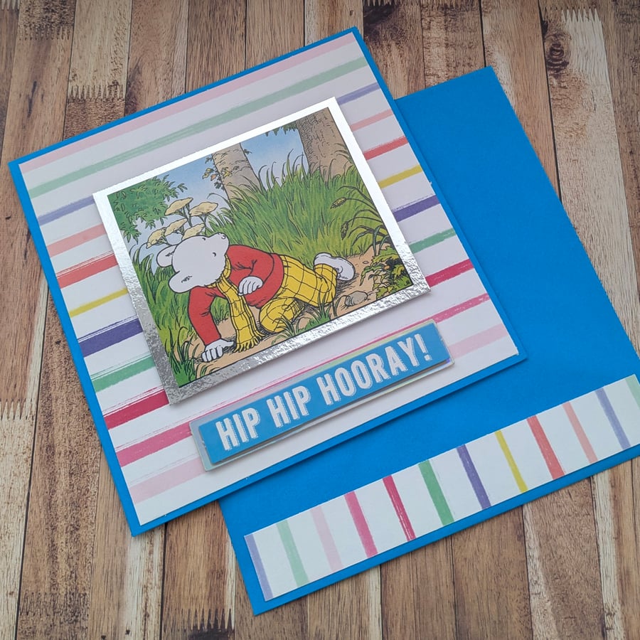 Rupert the bear birthday card 