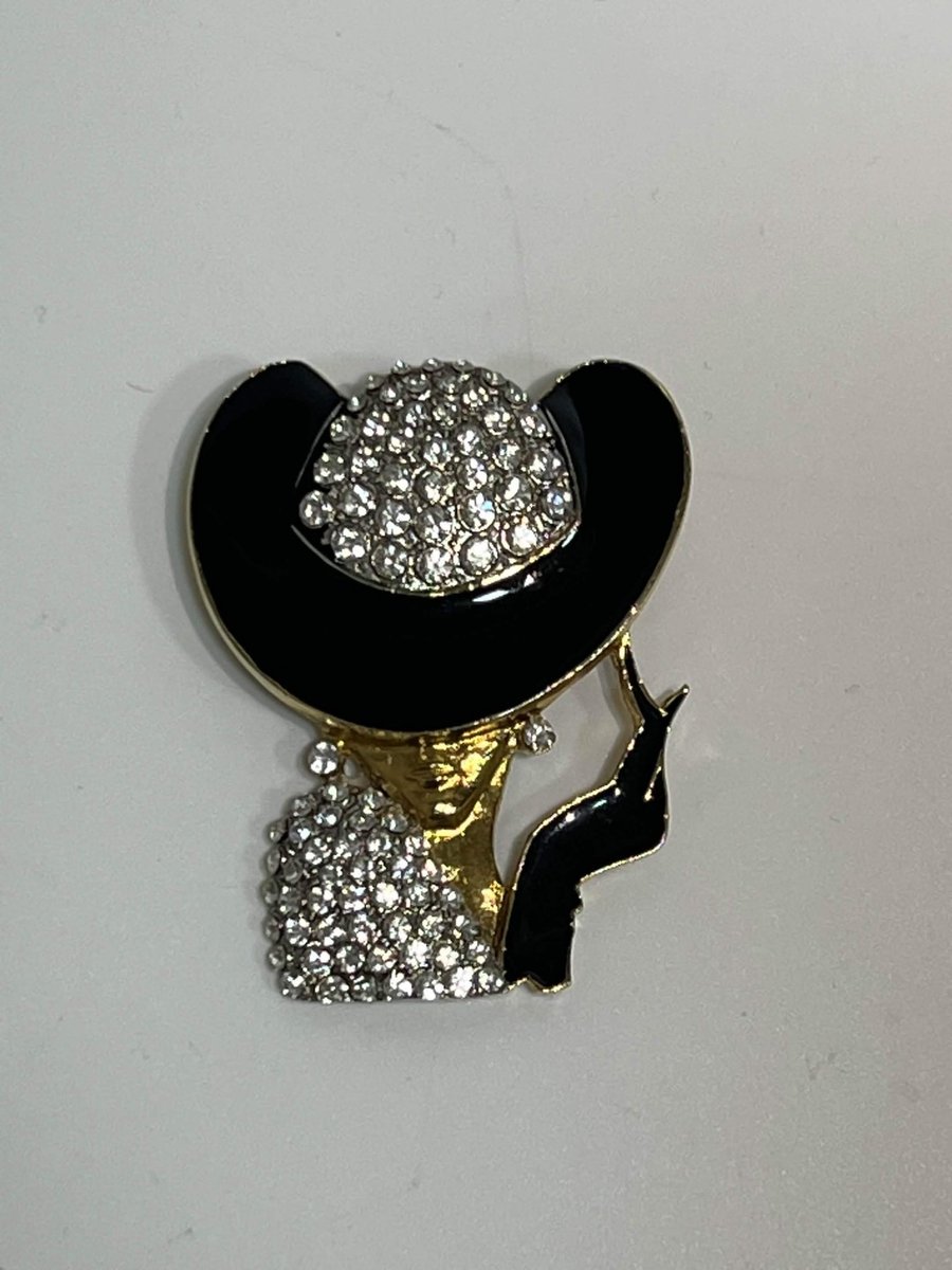 Vintage Lady Brooch 