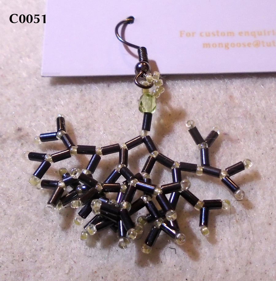 Fractal-style earrings (customisable)