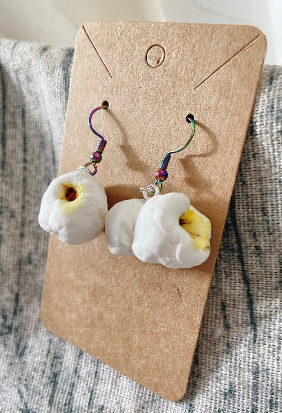 Butter popcorn Earrings 