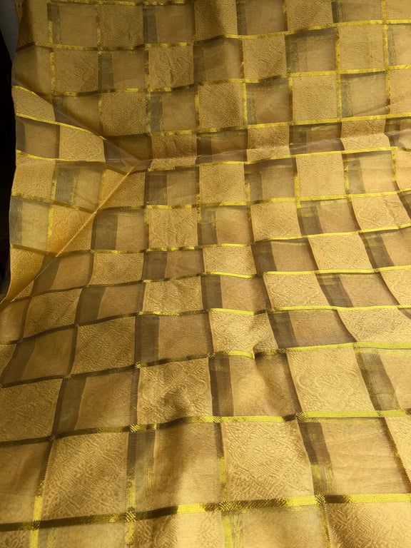 Gold Indian Fabric, Destash