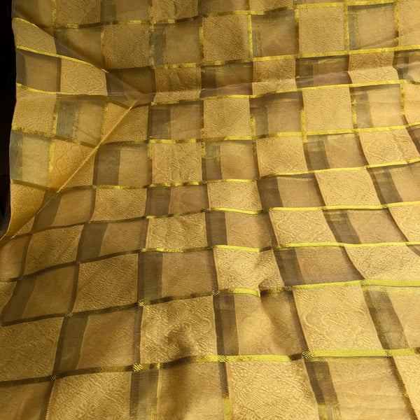 Gold Indian Fabric, Destash
