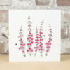 Card Foxglove Card Blank Eco Friendly