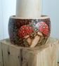 Pyrography toadstool wooden bangle  - Image 1