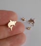 Shark Earring Studs In 9ct Yellow Gold - Image 3