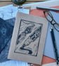 'Mightier than the Sword', Lino Printed Sketchbook - Image 1