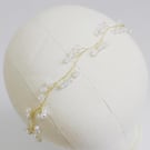 Hair vine, Bridal crystal Hair vine, headband simple weeding pearl hair vine,