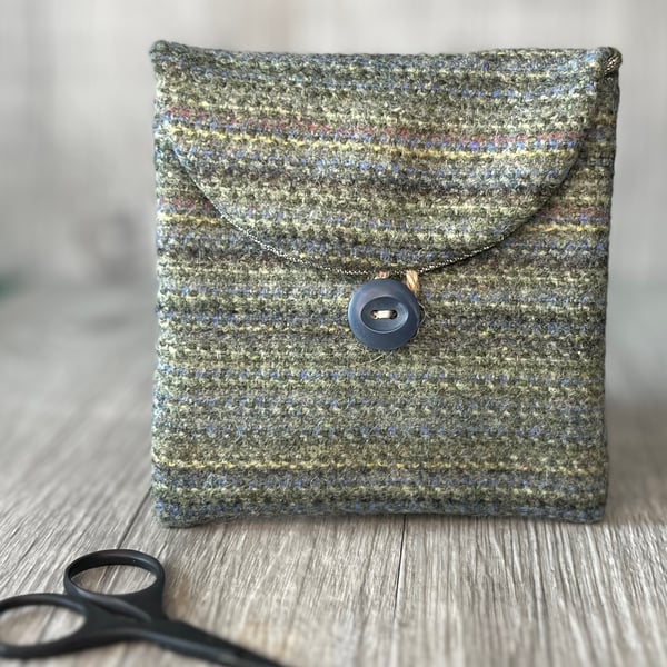 Wool Coin Purse Pouch  