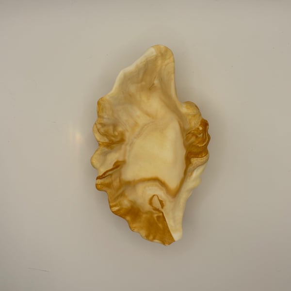 Eco resin shell shaped trinket tray