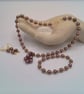 Chocolate Pearl and Gold Spacer Necklace with Star Pendant,  Gift for Her