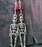 Halloween earrings skeletons and crystal - Image 4