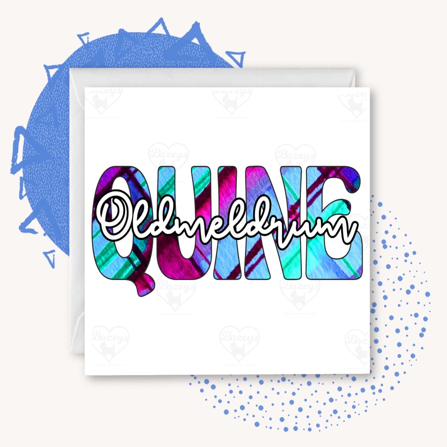 Oldmeldrum Quine- Oldmeldrum Doric Greetings Card