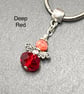 Colourful sparkly crystal Guardian Angel keyrings - Image 5