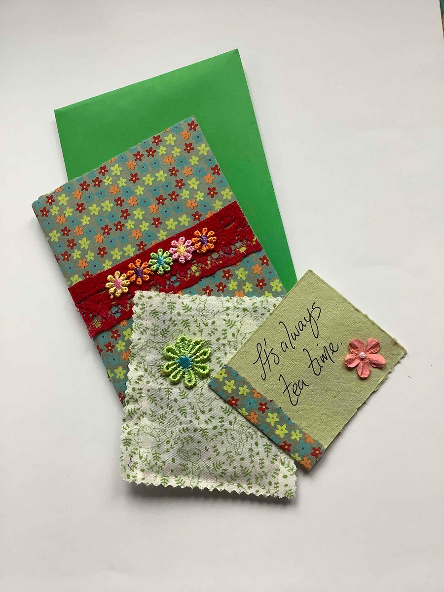 Springtime tea bag card gift