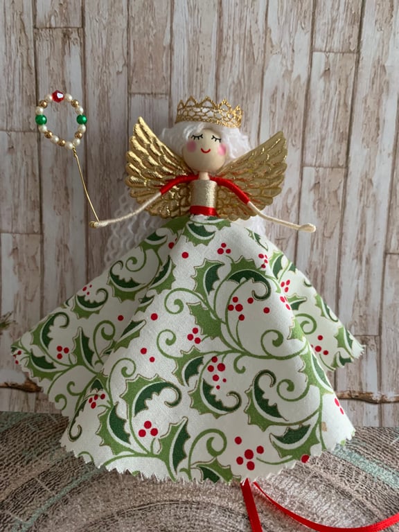 Handcrafted Christmas Fairy Ornament